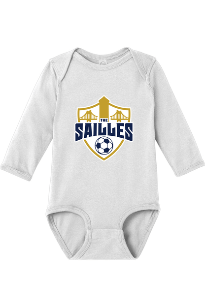 The Sailles Rabbit Skins Infant Fine Jersey Long Sleeve Bodysuit Signature Lacrosse