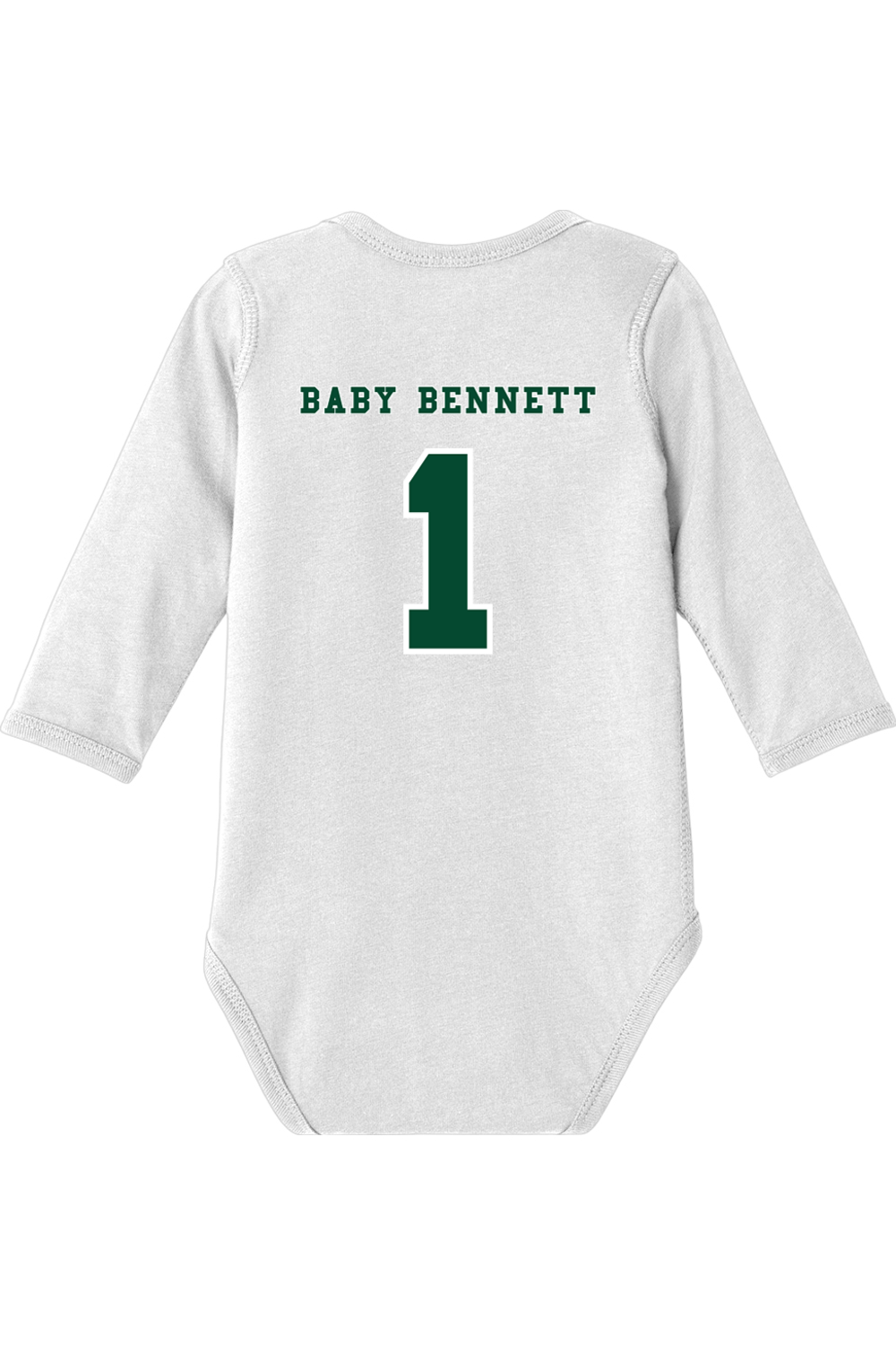 The Sailles Rabbit Skins Infant Fine Jersey Long Sleeve Bodysuit Signature Lacrosse