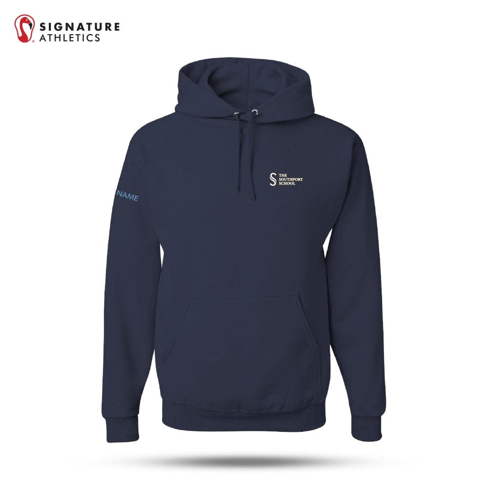 The Southport School Adult Navy Nublend Hooded Sweatshirt: Southport School Signature Lacrosse