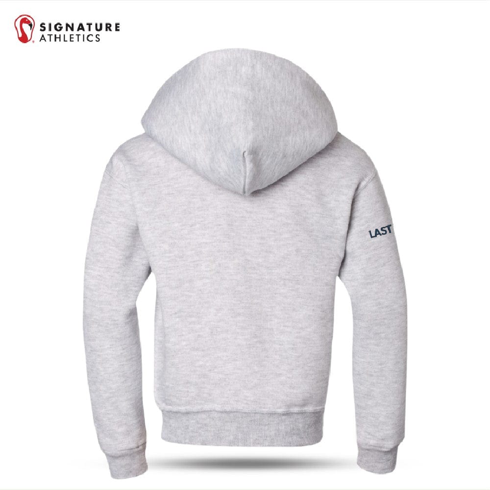 The Southport School Youth Grey Nublend Hooded Sweatshirt Signature Lacrosse