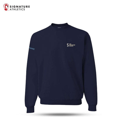The Southport School Youth Navy Nublend Crewneck Sweatshirt Signature Lacrosse