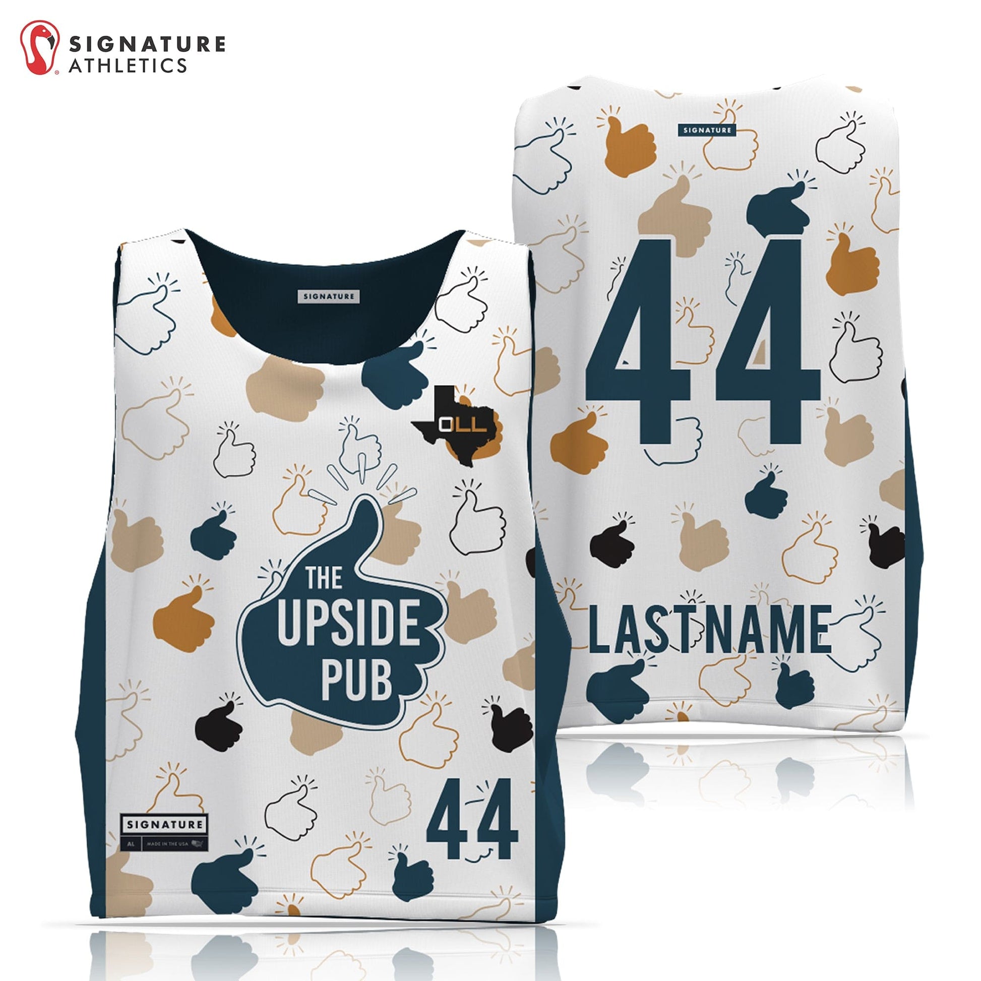 The Upside Pub LC Men's Reversible Pinnie Signature Lacrosse
