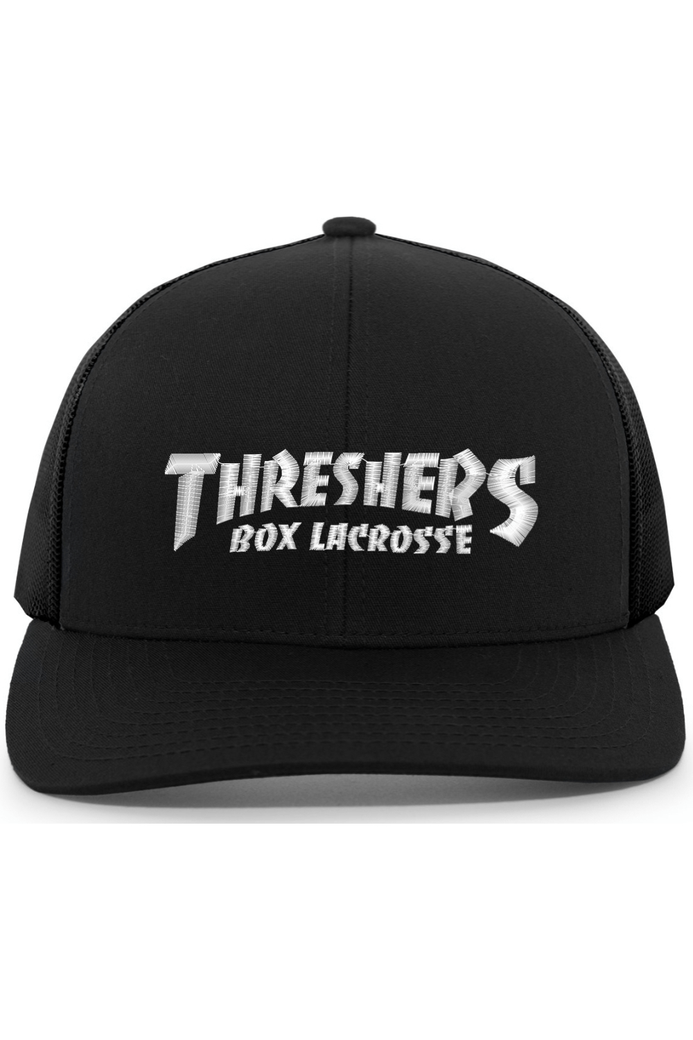 Threshers Box LC Embroidered Trucker Hat Signature Lacrosse