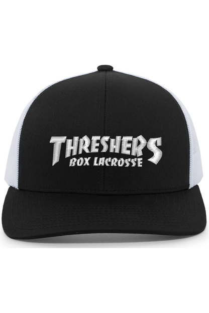 Threshers Box LC Embroidered Trucker Hat Signature Lacrosse