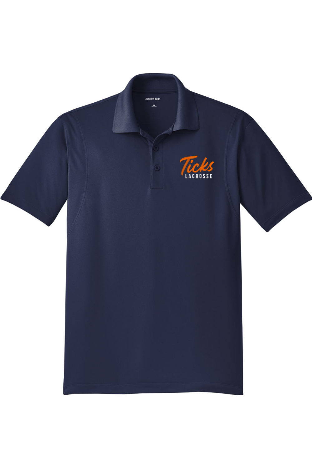 Ticks Lacrosse Adult Embroidered Athletic Polo Signature Lacrosse