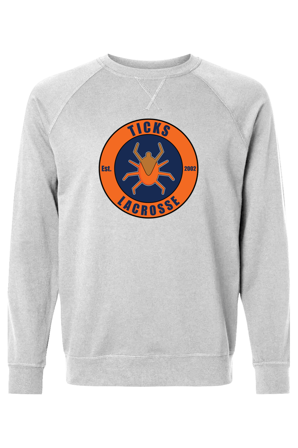 Ticks Lacrosse Adult Heavyweight Raglan Long Sleeve Signature Lacrosse