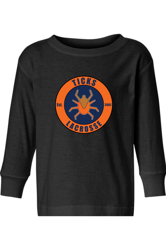 Ticks Lacrosse Toddler Long Sleeve T-Shirt Signature Lacrosse