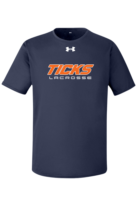 Ticks Lacrosse Under Armour Men's Team Tech T-Shirt Signature Lacrosse