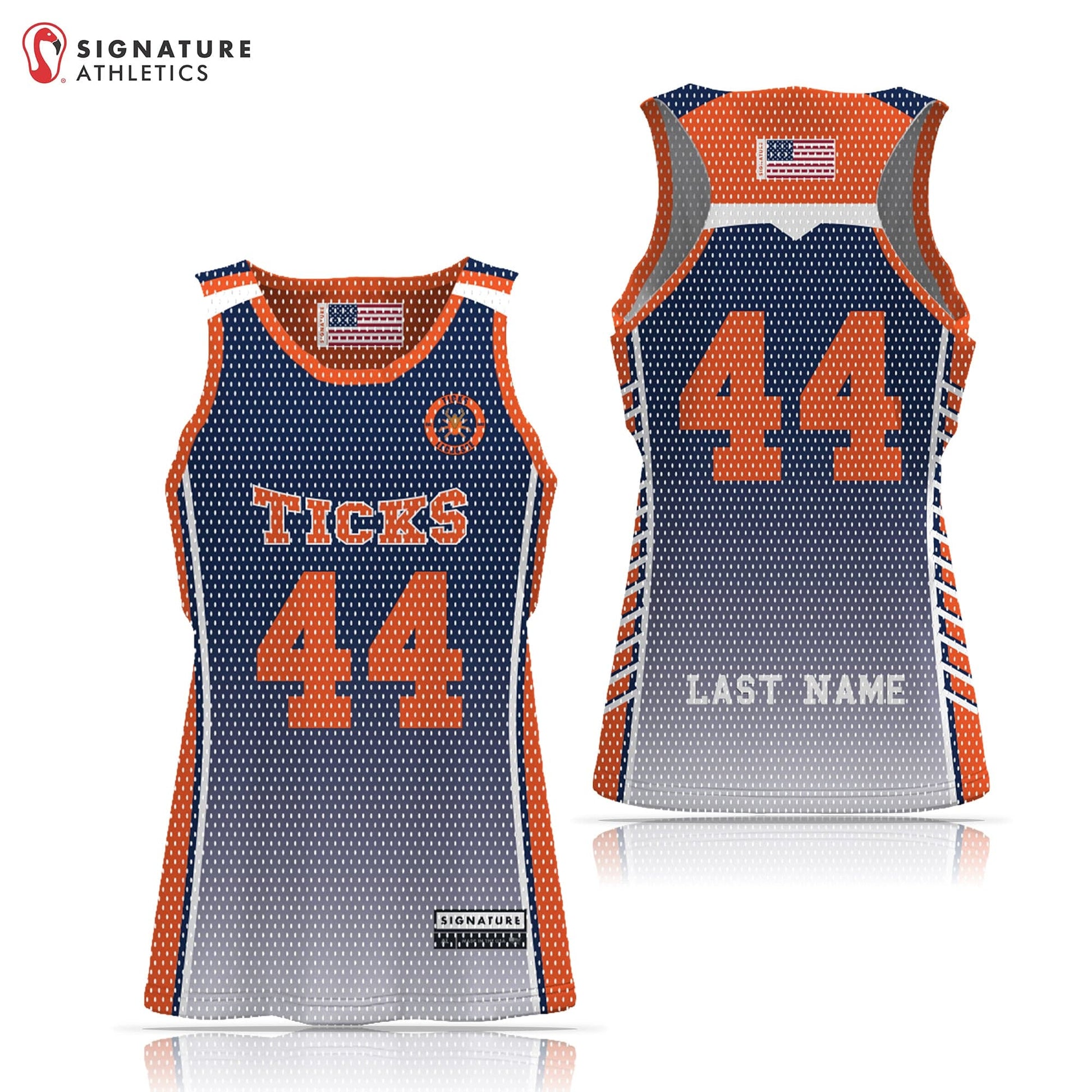 Ticks Lacrosse Women's Basic Reversible Pinnie Signature Lacrosse