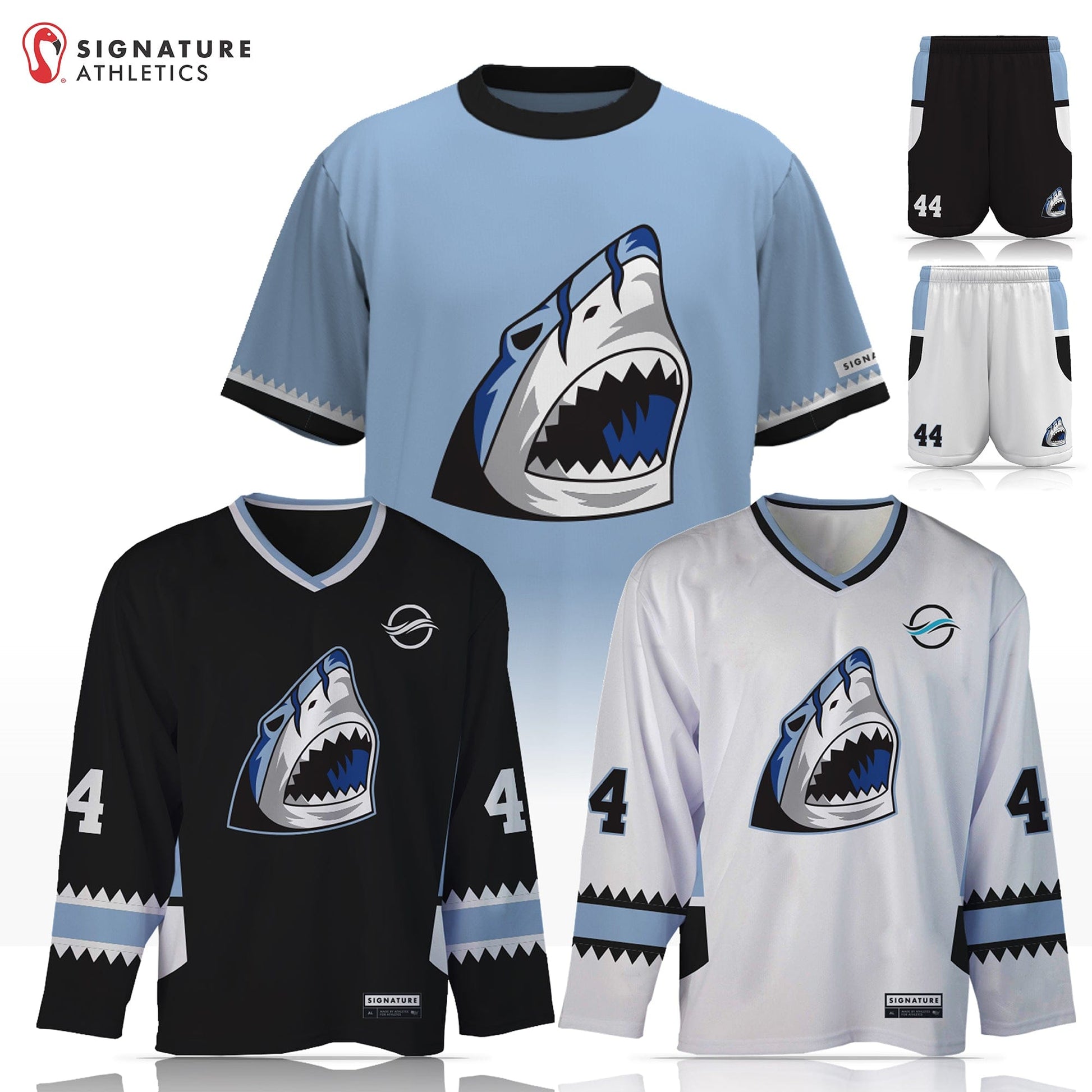 Tidewater Predators Men's 5 Piece Player Goalie Package: Predators Signature Lacrosse