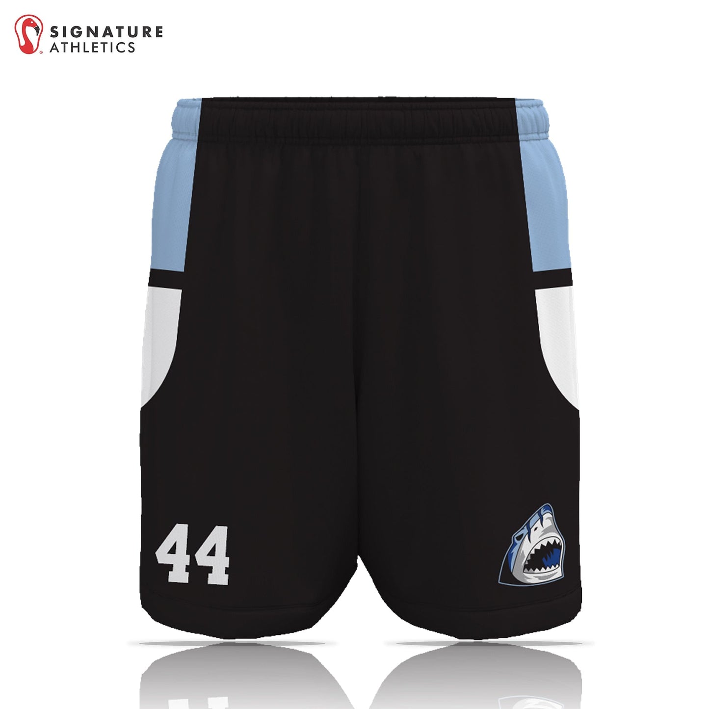 Tidewater Predators Men's Black Game Shorts: Predators Signature Lacrosse