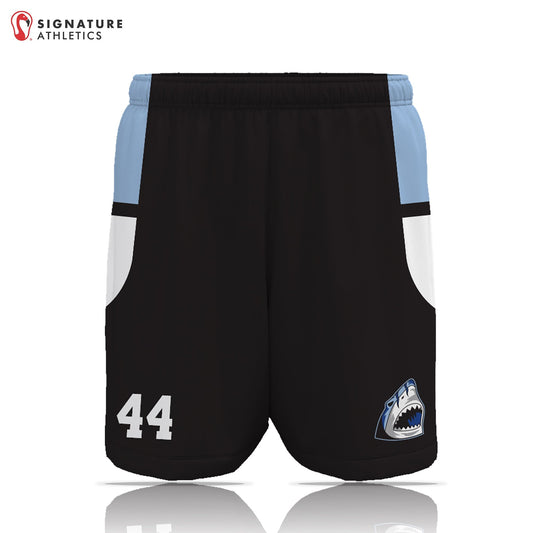 Tidewater Predators Men's Black Game Shorts: Predators Signature Lacrosse