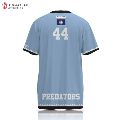 Tidewater Predators Men's Player Short Sleeve Shooting Shirt Signature Lacrosse