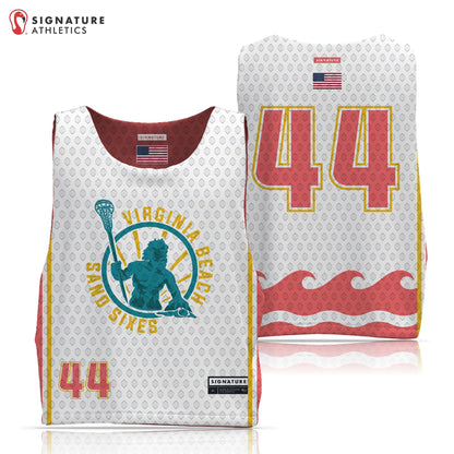 Tidewater Predators Men's Red Basic Reversible Pinnie Signature Lacrosse