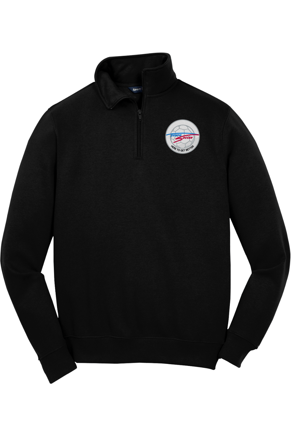 Tiempo Soccer Adult Embroidered Quarter-Zip Pullover Signature Lacrosse