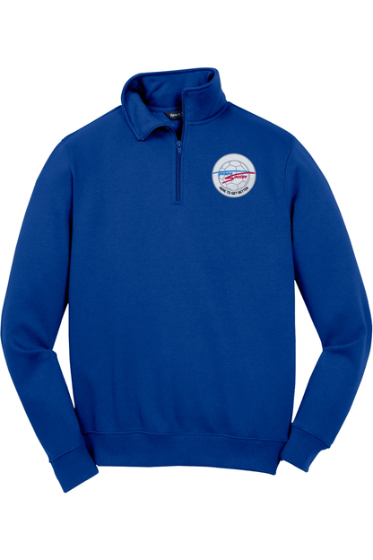 Tiempo Soccer Adult Embroidered Quarter-Zip Pullover Signature Lacrosse