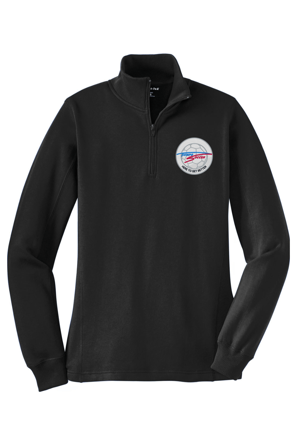 Tiempo Soccer Adult Women's Embroidered Quarter-Zip Pullover Signature Lacrosse