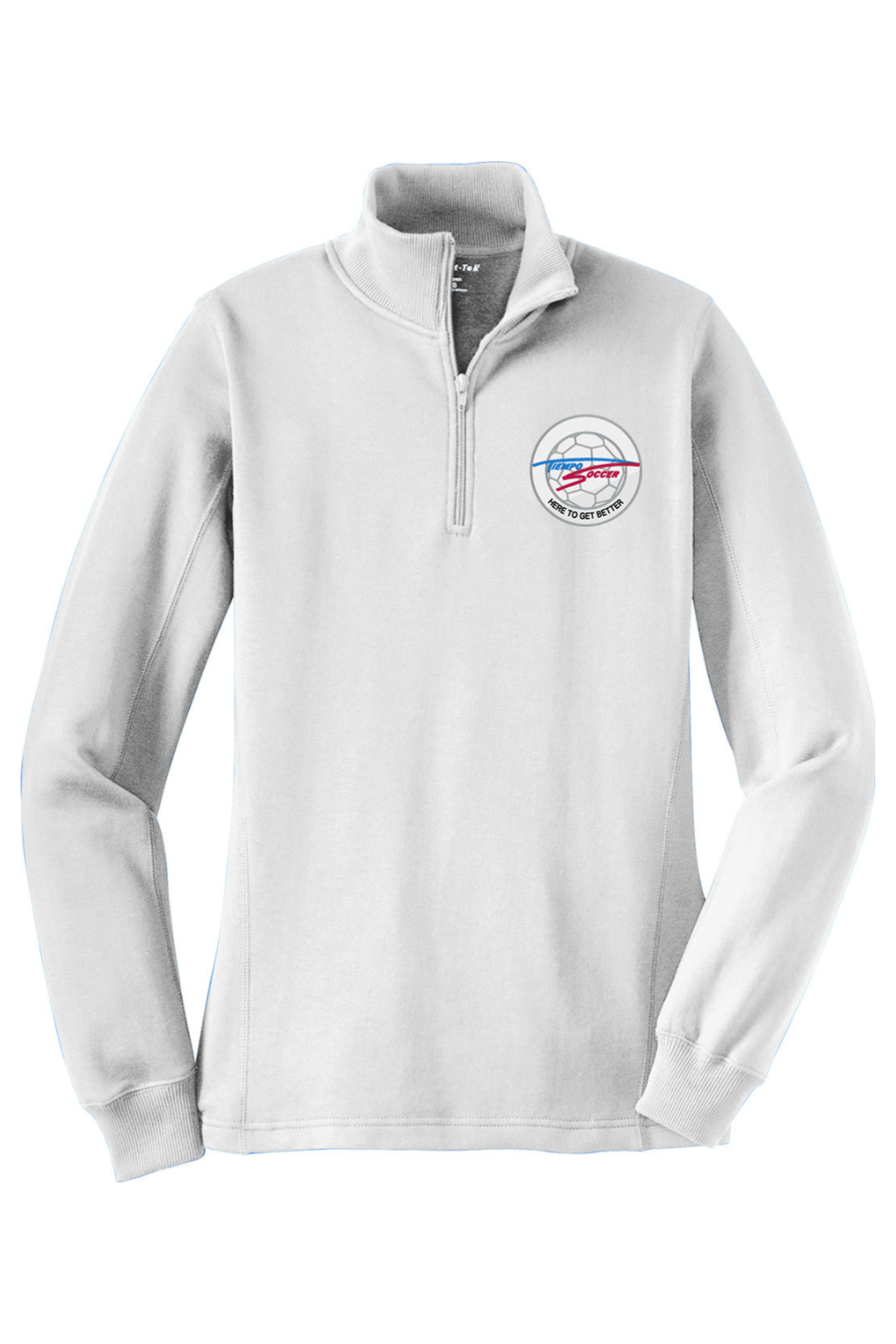 Tiempo Soccer Adult Women's Embroidered Quarter-Zip Pullover Signature Lacrosse