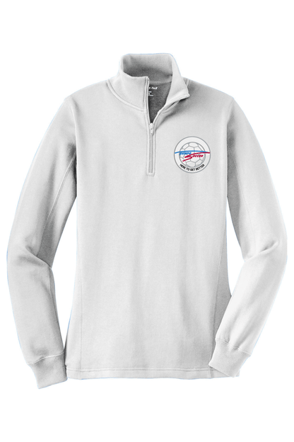 Tiempo Soccer Adult Women's Embroidered Quarter-Zip Pullover Signature Lacrosse