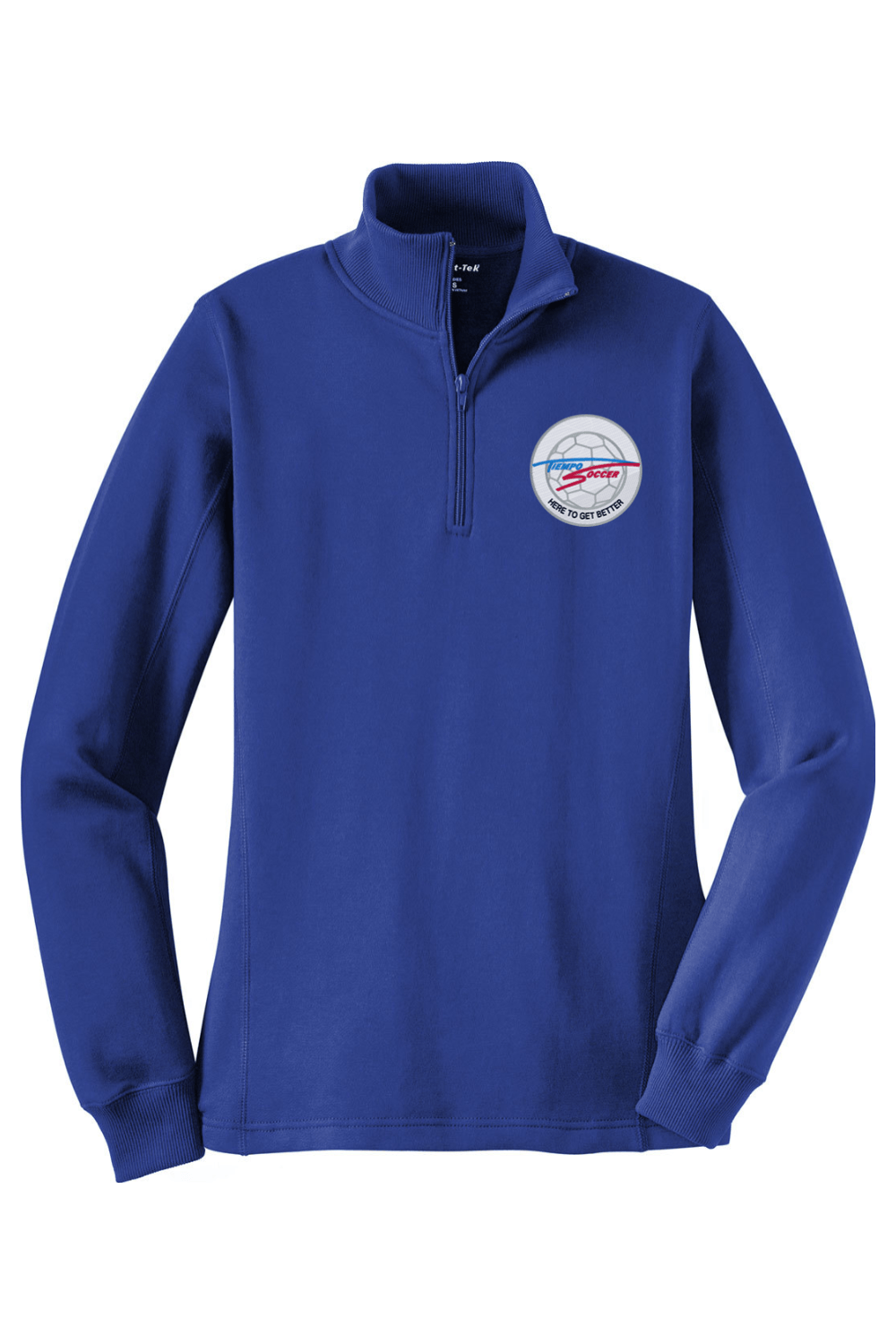 Tiempo Soccer Adult Women's Embroidered Quarter-Zip Pullover Signature Lacrosse
