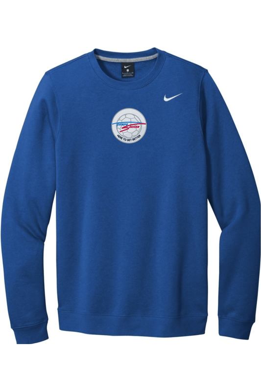 Tiempo Soccer Embroidered Nike Club Fleece Crew Signature Lacrosse