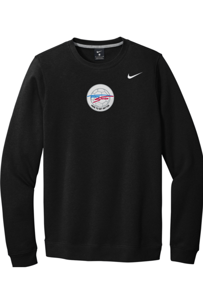 Tiempo Soccer Embroidered Nike Club Fleece Crew Signature Lacrosse