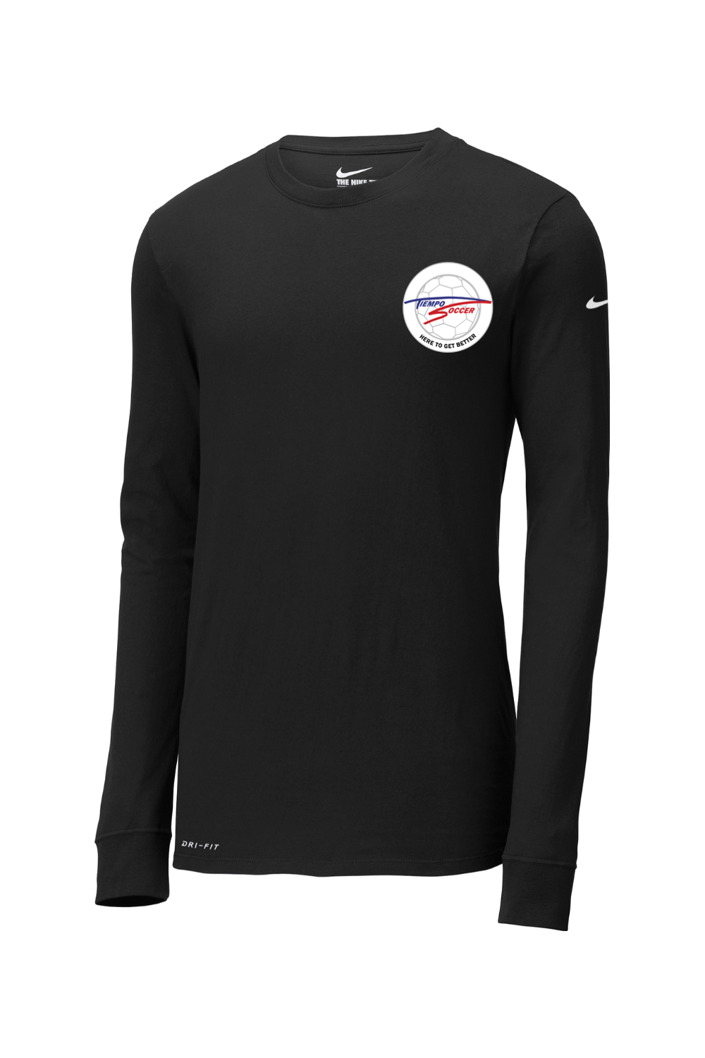 Tiempo Soccer Nike Dri-FIT Cotton/Poly Long Sleeve Tee Signature Lacrosse
