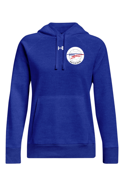 Tiempo Soccer Women's Under Armour Ladies' Rival Fleece Hooded Sweatshirt Signature Lacrosse