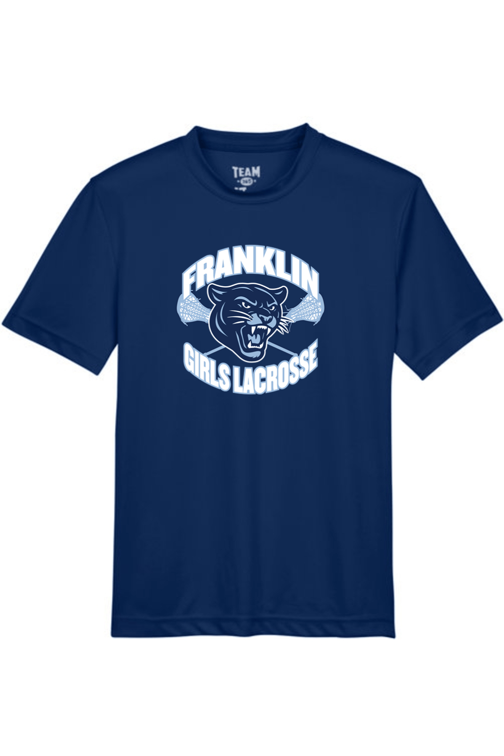 Town of Franklin Lacrosse Youth Athletic T-Shirt Signature Lacrosse