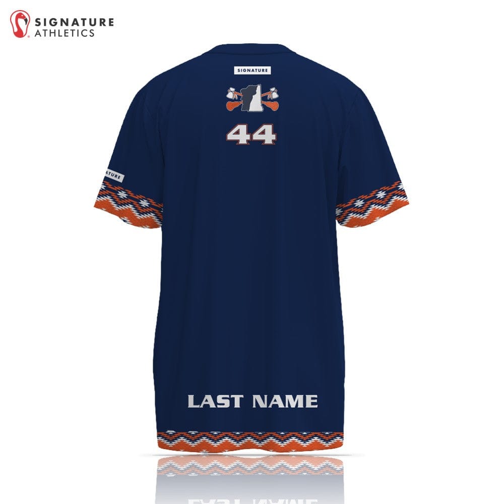 Tribesmen Lacrosse Club  Player Short Sleeve Tech Tee Dark: Tribesmen Lacrosse Club Signature Lacrosse