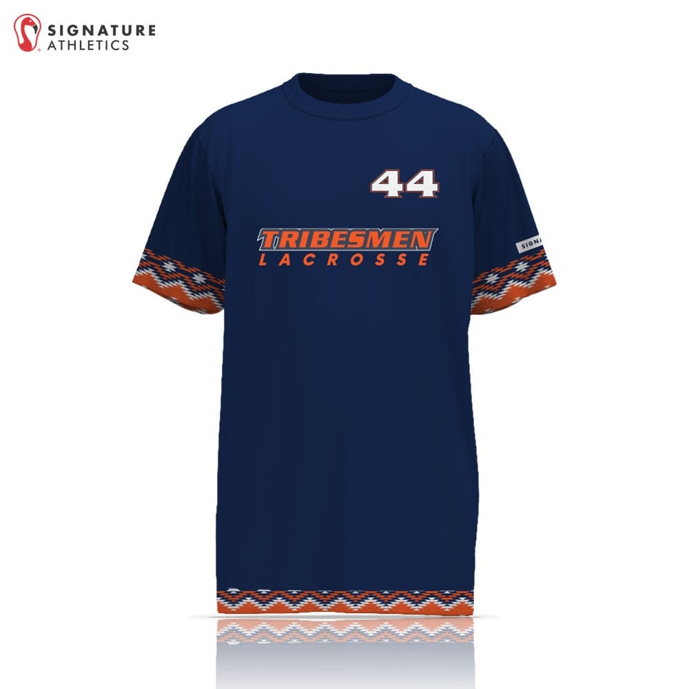 Tribesmen Lacrosse Club  Player Short Sleeve Tech Tee Dark: Tribesmen Lacrosse Club Signature Lacrosse