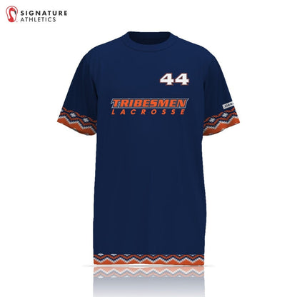 Tribesmen Lacrosse Club  Player Short Sleeve Tech Tee Dark: Tribesmen Lacrosse Club Signature Lacrosse