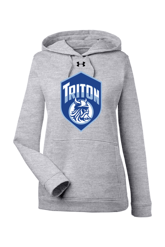 Triton Youth Basketball Under Armour Ladies Hustle Pullover Hooded Sweatshirt Signature Lacrosse