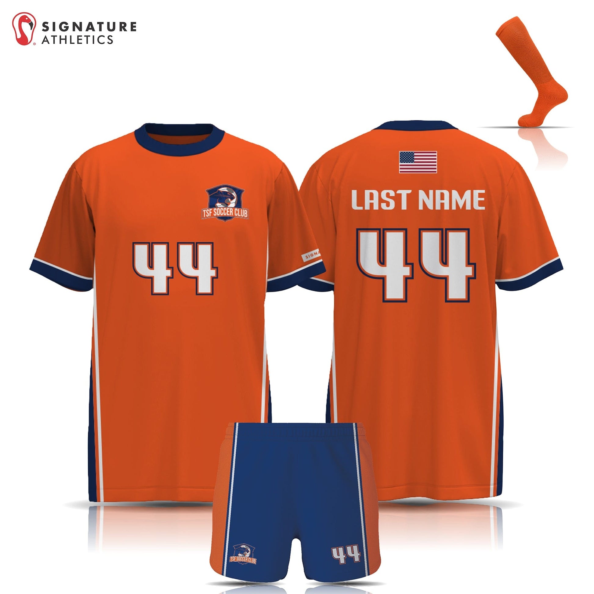 TSF Soccer Women's 3 Piece Player Game Package: 10U Girls Pink Signature Lacrosse