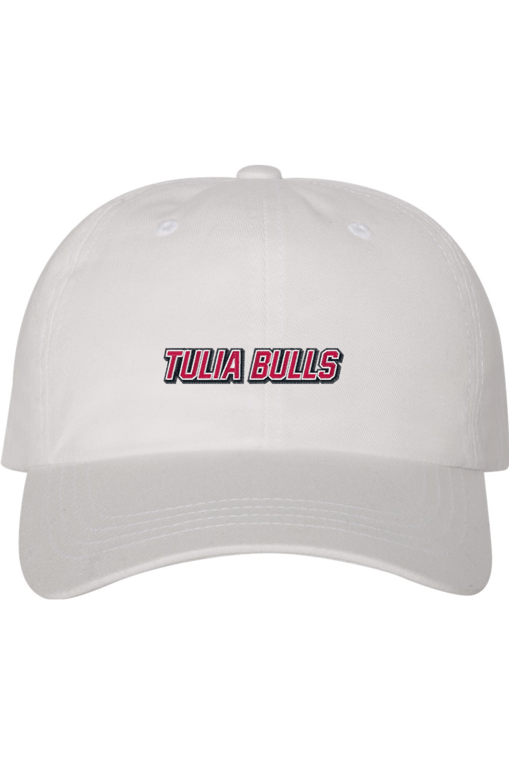 Tulia Bulls Basketball Embroidered Dad Hat Signature Lacrosse
