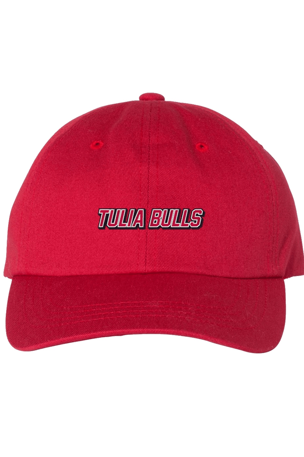 Tulia Bulls Basketball Embroidered Dad Hat Signature Lacrosse