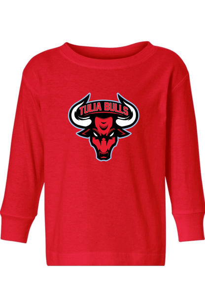 Tulia Bulls Basketball Toddler Long Sleeve T-Shirt Signature Lacrosse