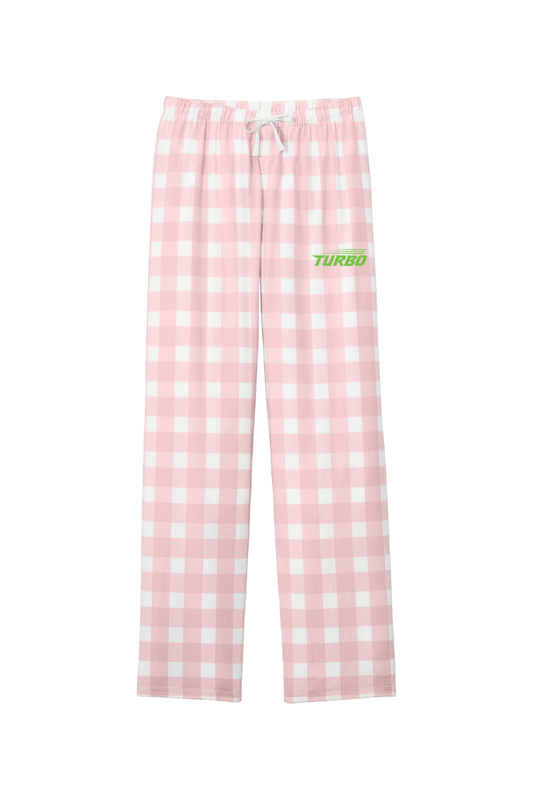 Turbo Adult Women's Flannel Plaid Pants Signature Lacrosse