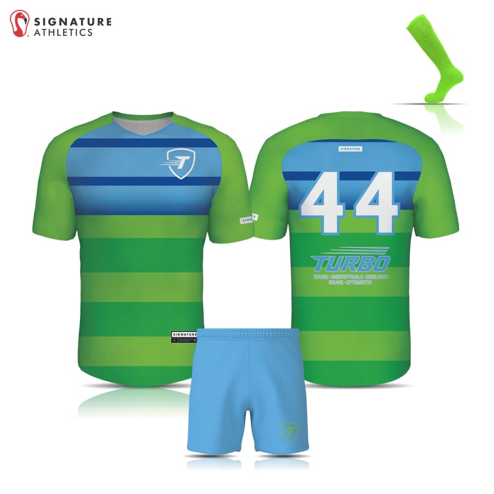 Turbo Men's 3 Piece Player Package Green Stripes Signature Lacrosse