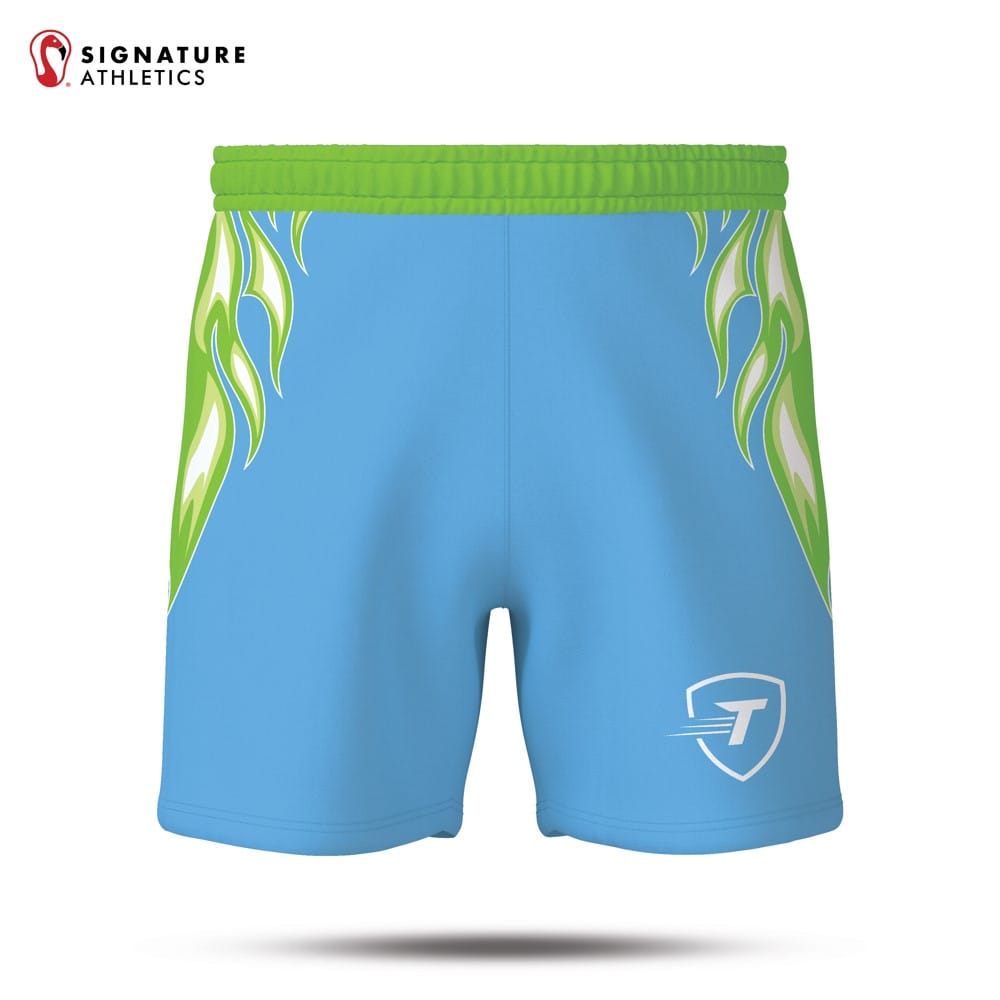 Turbo Men's Basic Shorts Blue Flames Signature Lacrosse