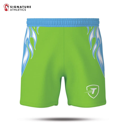 Turbo Men's Basic Shorts Green: Florida Sports League Signature Lacrosse