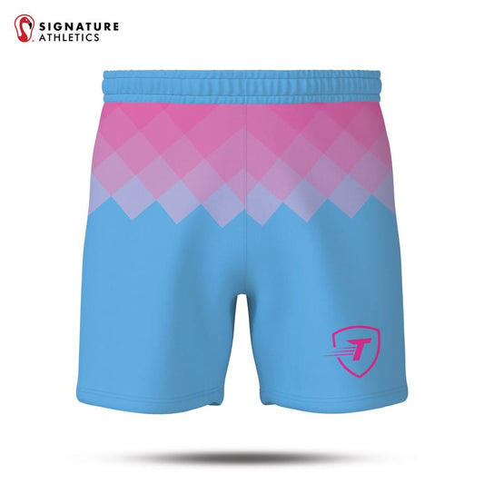 Turbo Men's Basic Shorts Pink Blue: Florida Sports League Signature Lacrosse