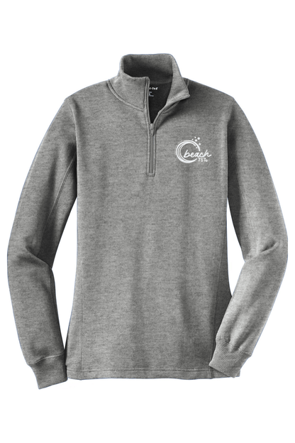 TVA Beach 757 Adult Women's Embroidered Quarter-Zip Pullover Signature Lacrosse