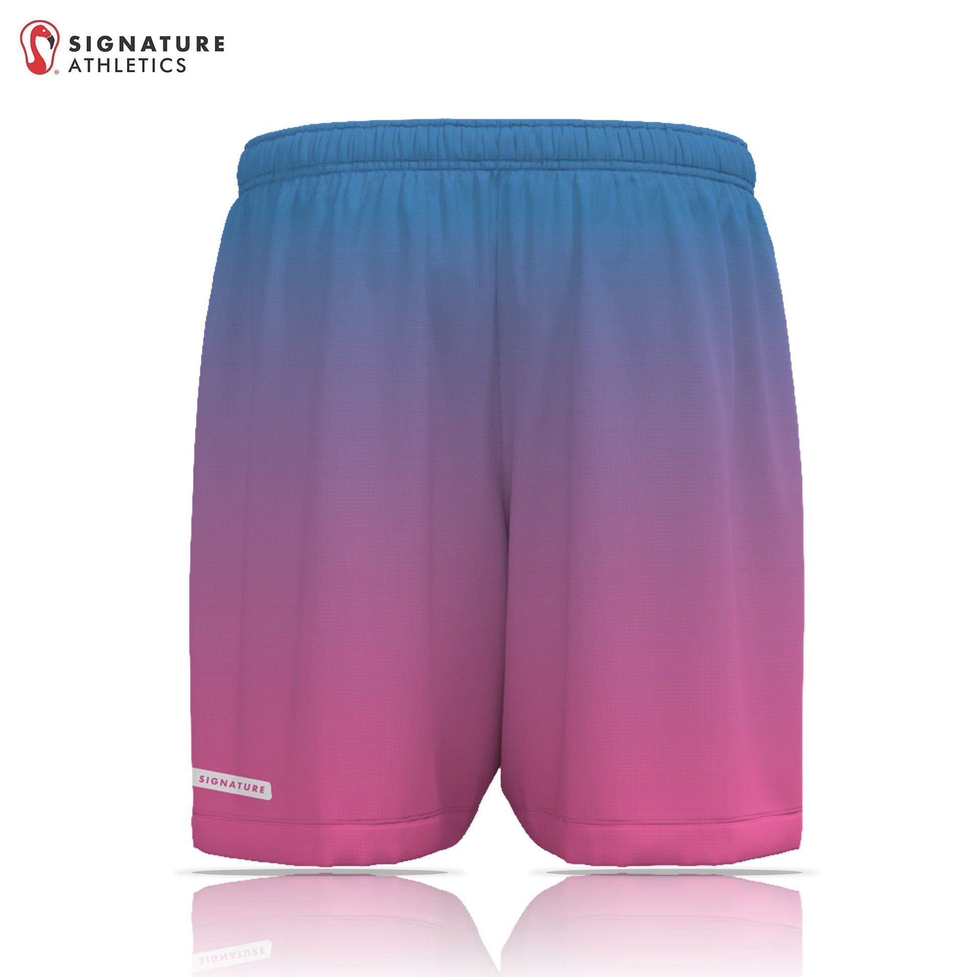 Unbroken Blue Flamingos Men's Game Shorts Signature Lacrosse