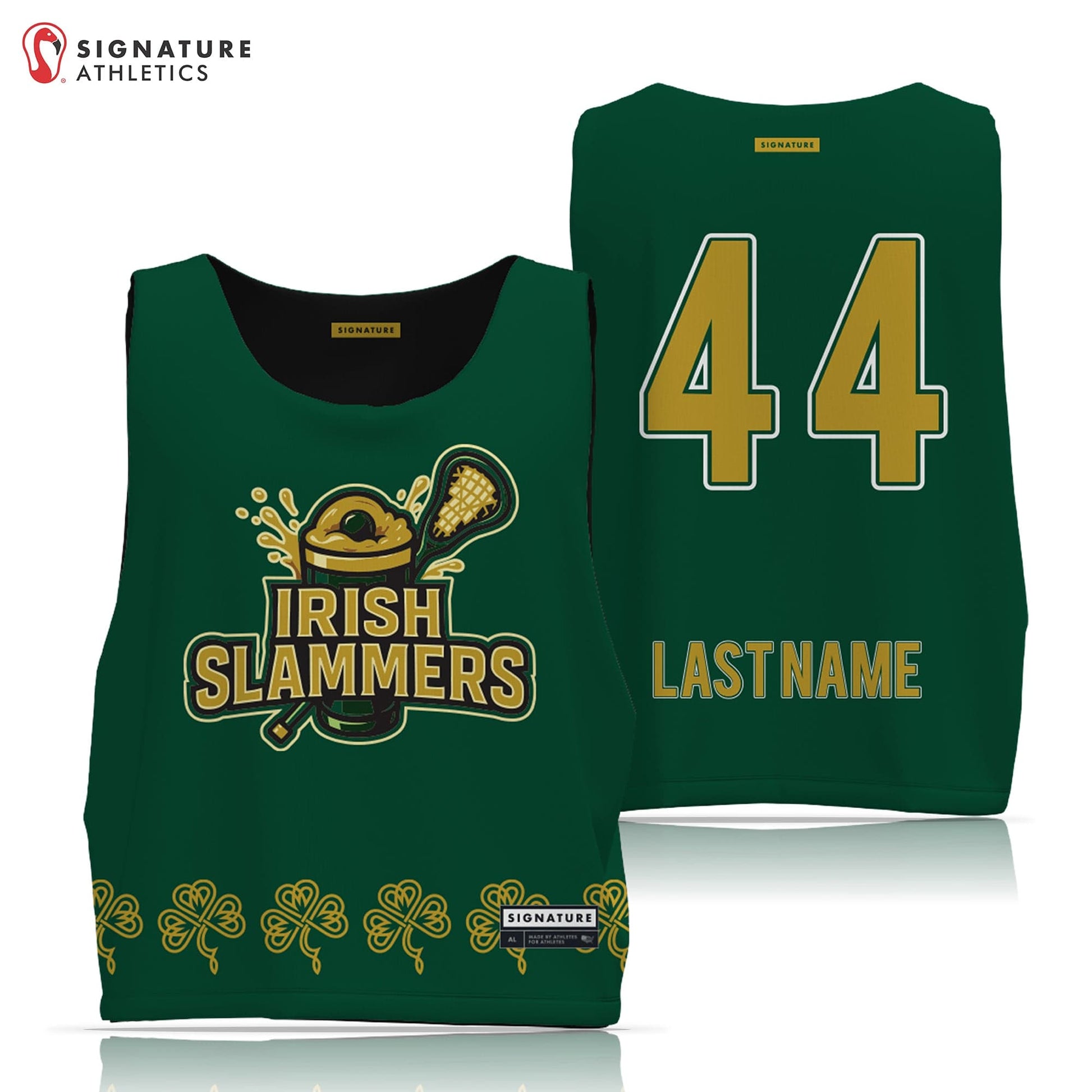 Unbroken Irish Slammers Men's Reversible Game Pinnie Signature Lacrosse