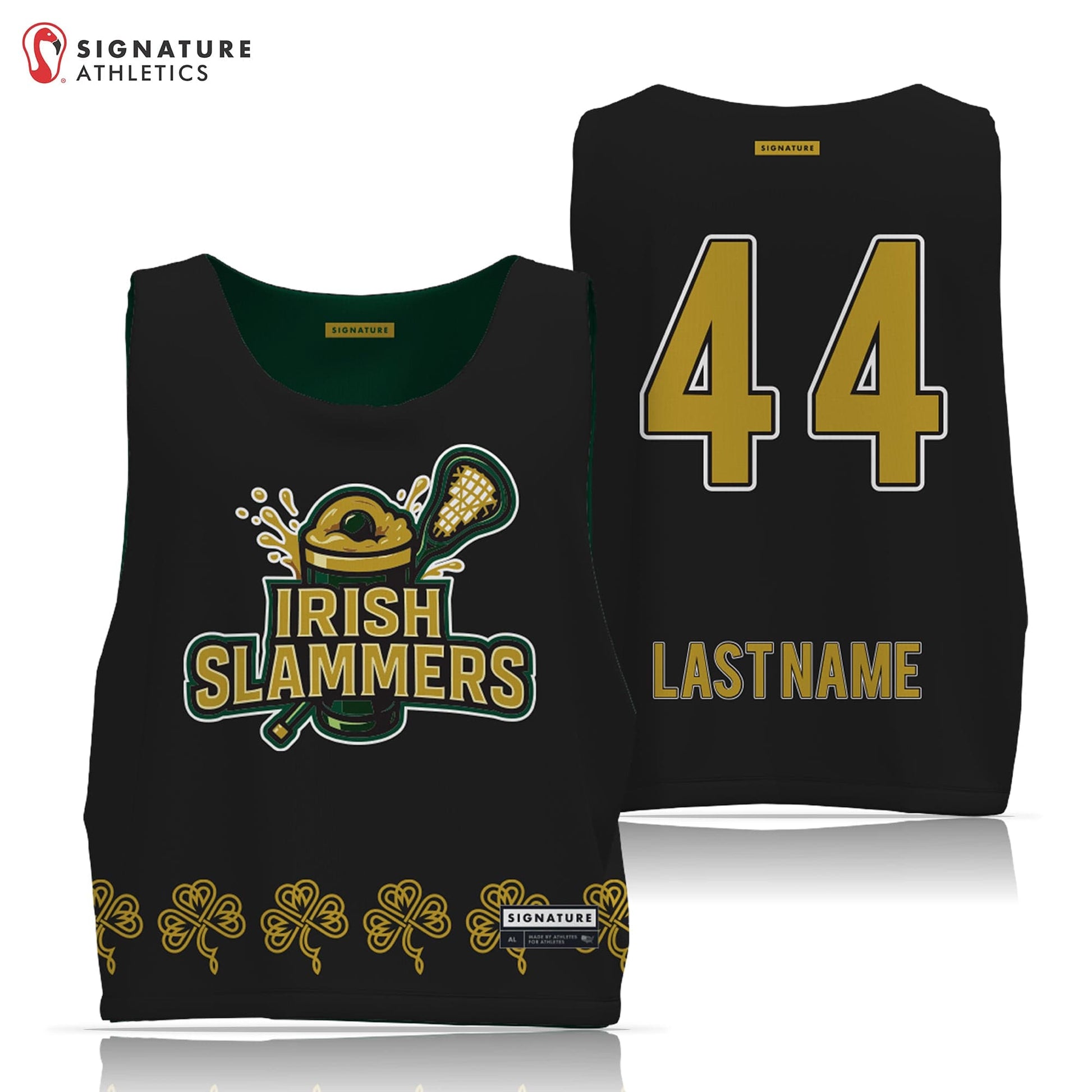 Unbroken Irish Slammers Men's Reversible Game Pinnie Signature Lacrosse
