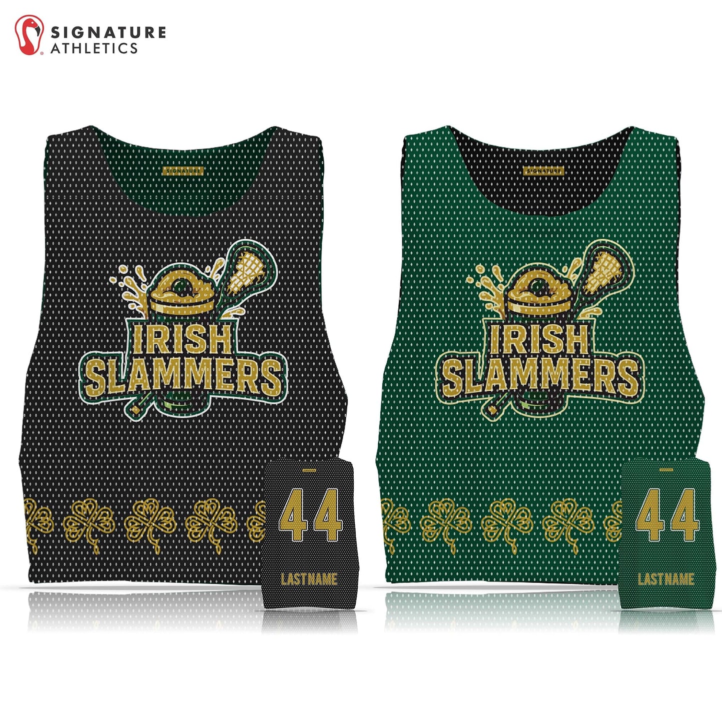 Unbroken Irish Slammers Men's Reversible Practice Pinnie Signature Lacrosse