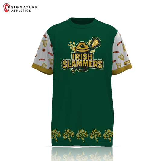 Unbroken Irish Slammers Men's Short Sleeve Tech Tee: Irish Slammers Signature Lacrosse