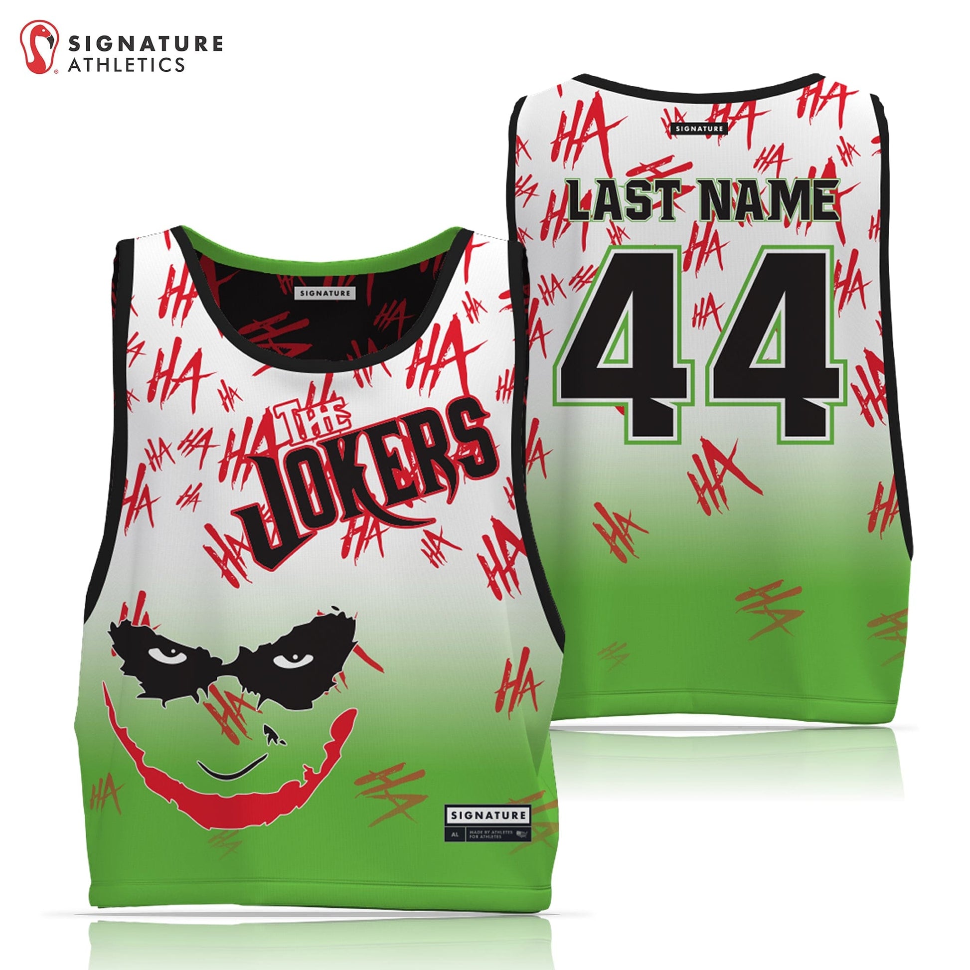 Unbroken Jokers Men's Reversible Game Pinnie Signature Lacrosse