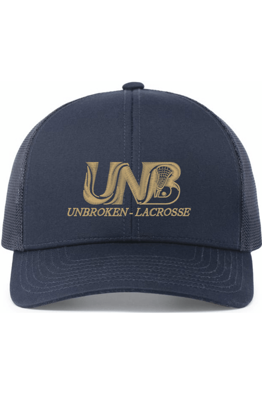 Unbroken Lacrosse Embroidered Trucker Hat Signature Lacrosse